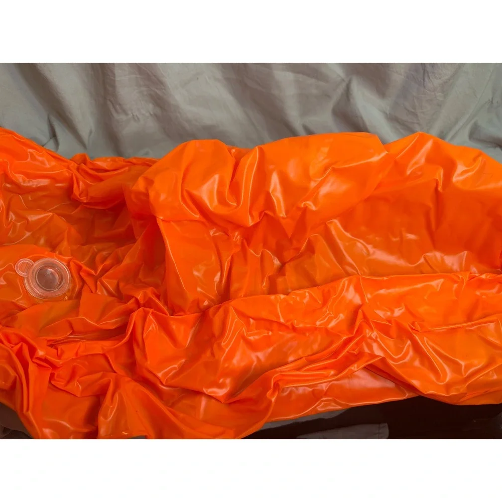 Leitee Inflatable Serving Bar Ice Buffet Tray Orange 51x24x5 set of two